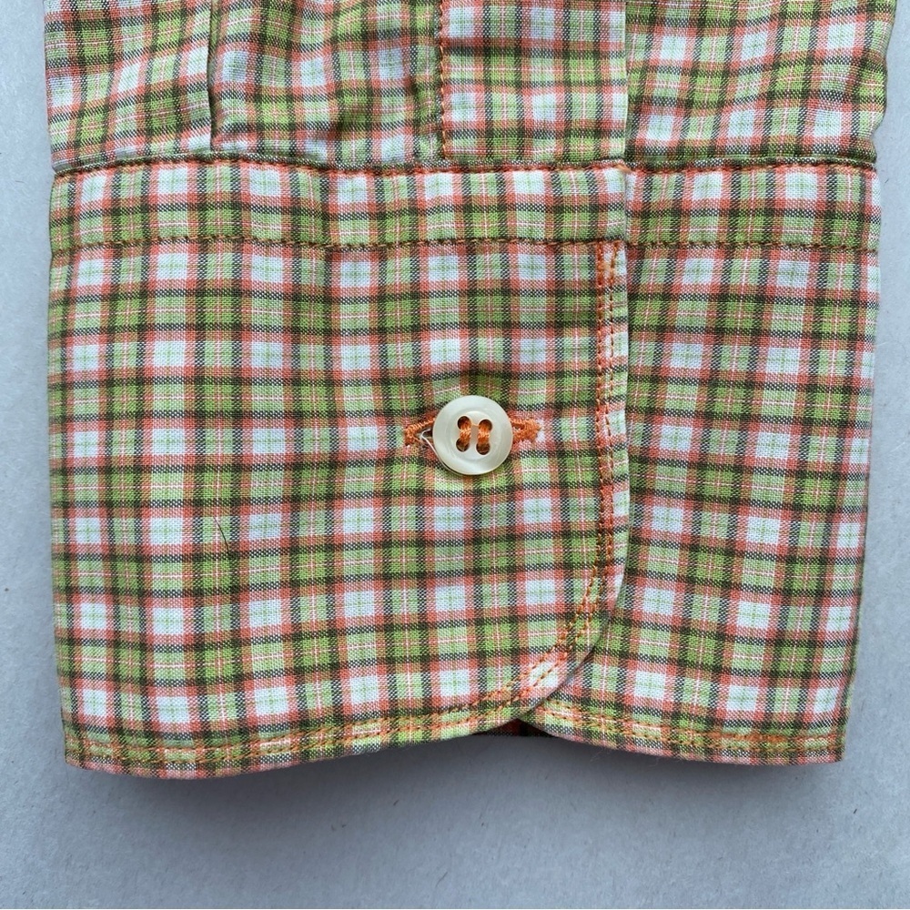 BEVILACQUA Italy Men's Button Up Shirt Plaid Check Size L - Picture 8 of 10